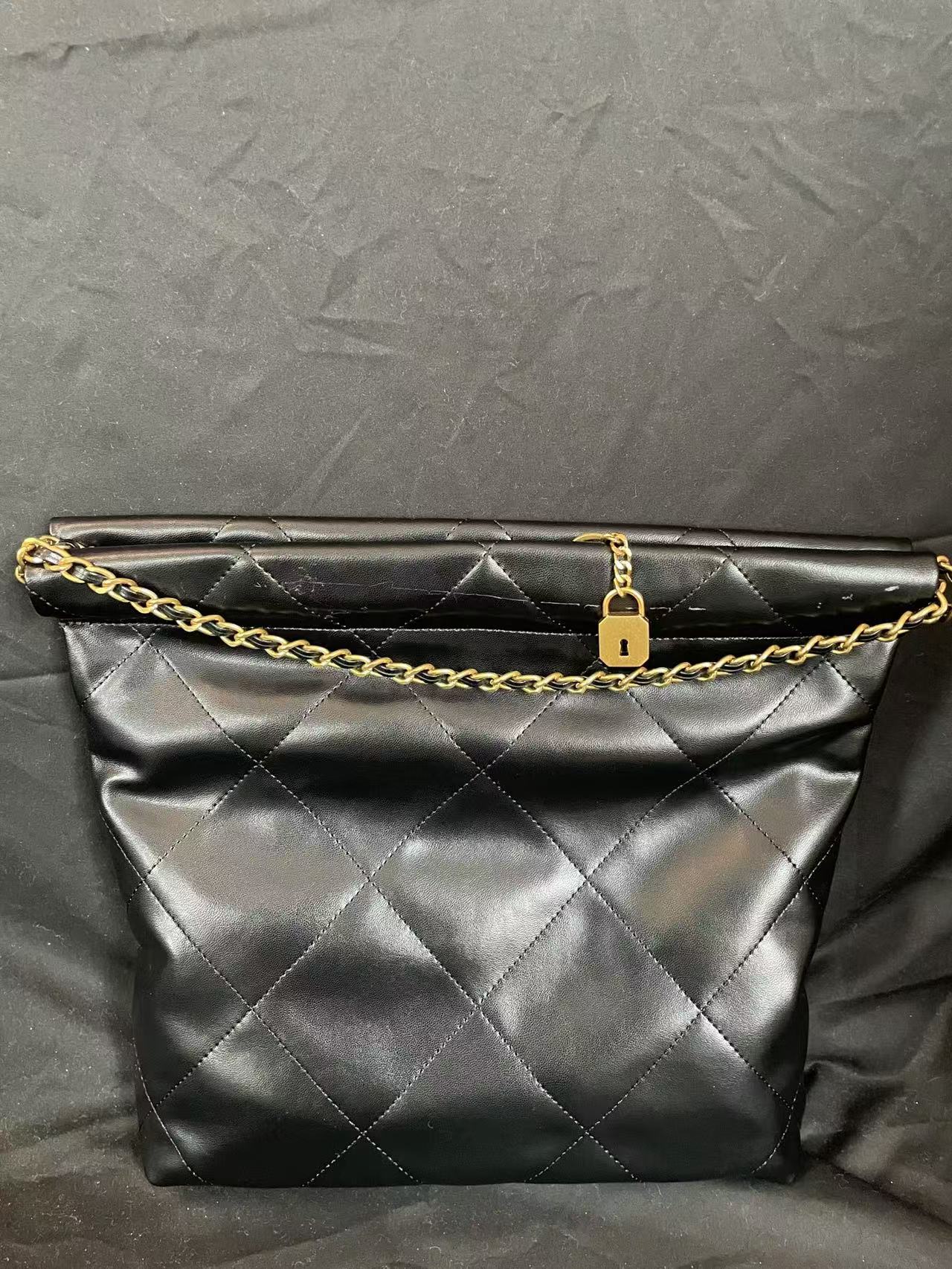 LQ-WITH-QUEEN真皮女包1袋子黑色