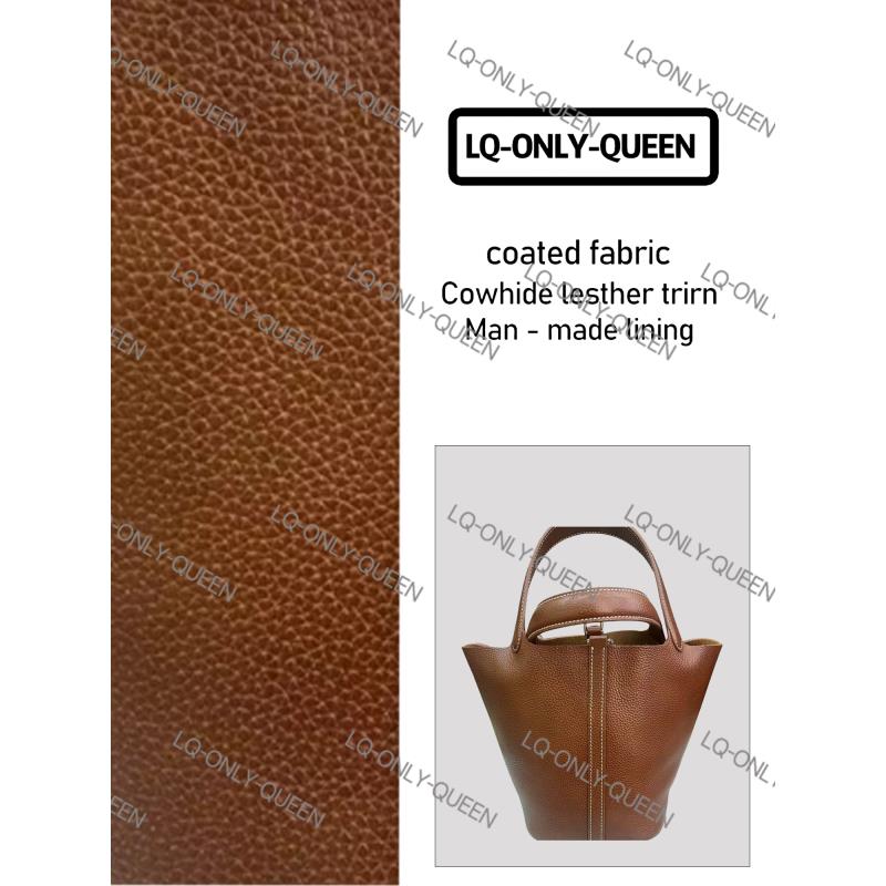 LQ-ONLY-QUEEN手工真皮女包焦糖色菜篮子