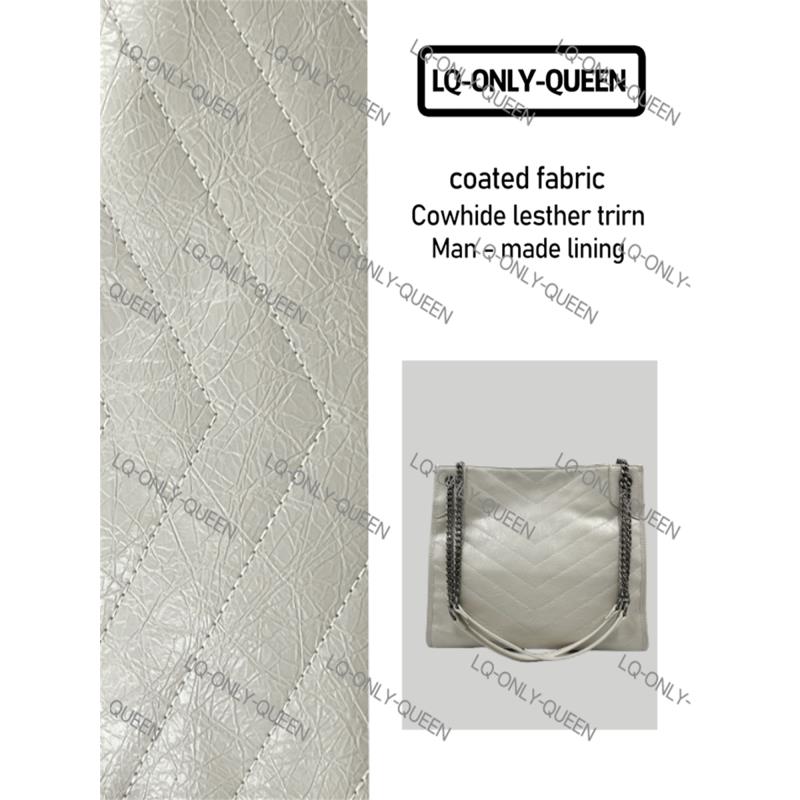 LQ-ONLY-QUEEN手工真皮女包托特包白色