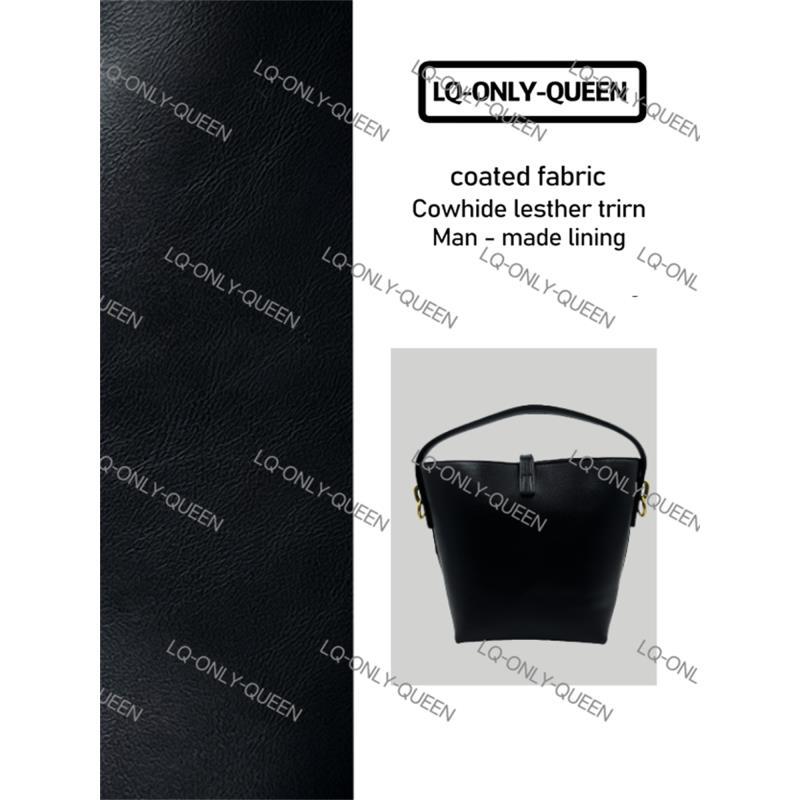 LQ-ONLY-QUEEN手工真皮女包1桶包黑色