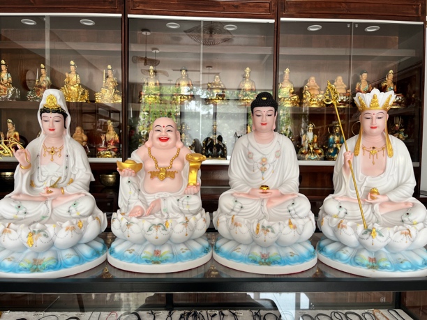 白玉兰边全堂佛系列摆件