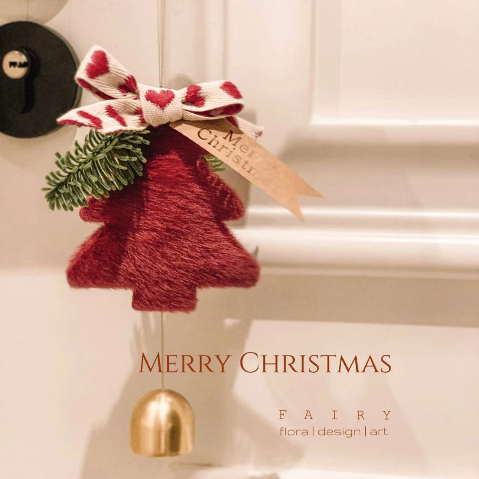 圣诞节装饰品圣诞树铃铛挂件手工车挂小礼物礼品christmas聖誕節
