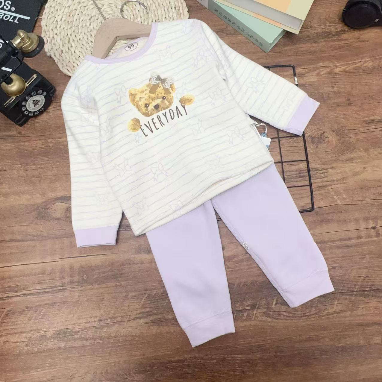 【乔治蓝乔】572儿童秋衣秋裤加厚款加厚蚕丝羊绒加厚秋衣套装