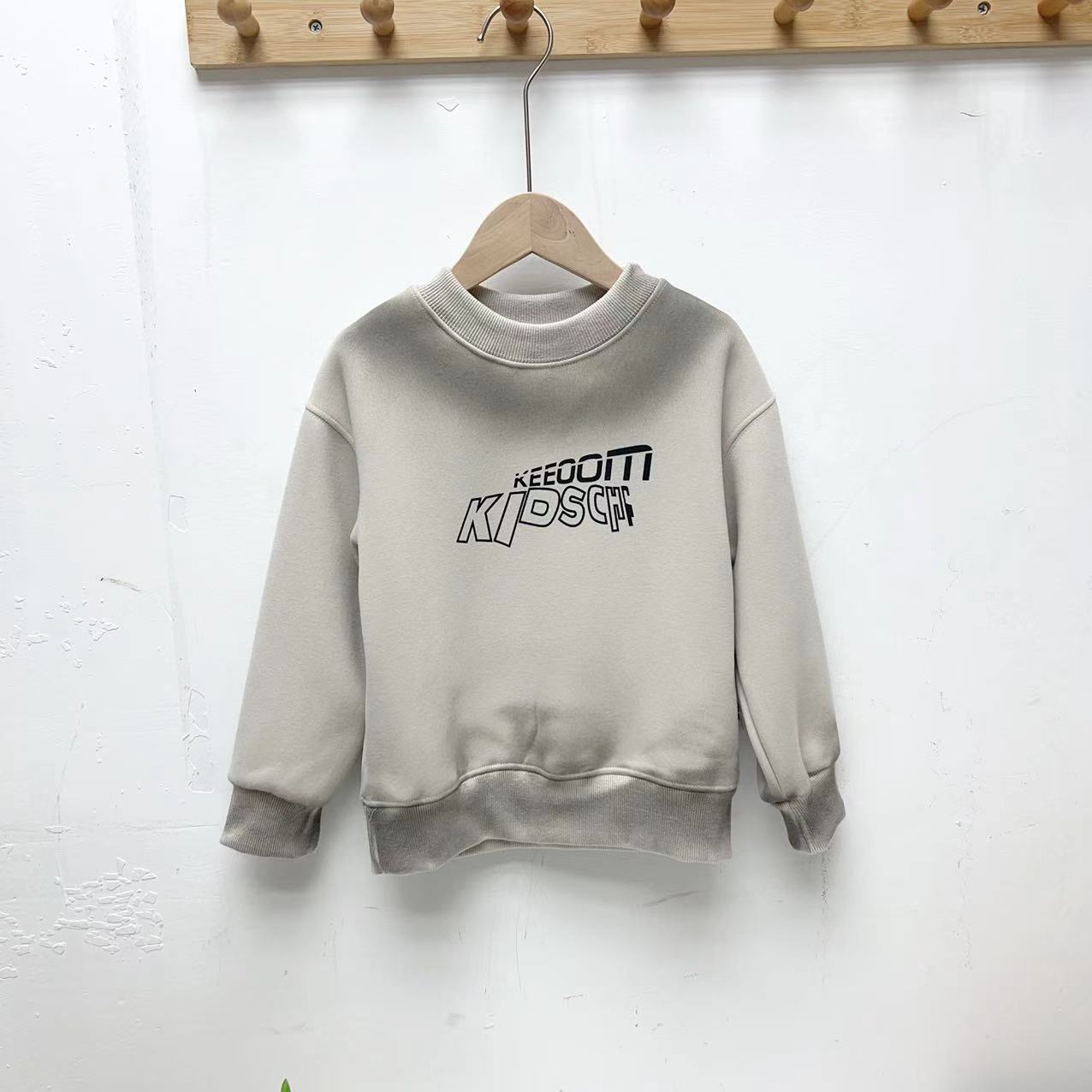 407加绒卫衣儿童男童卫衣加绒秋冬款新款