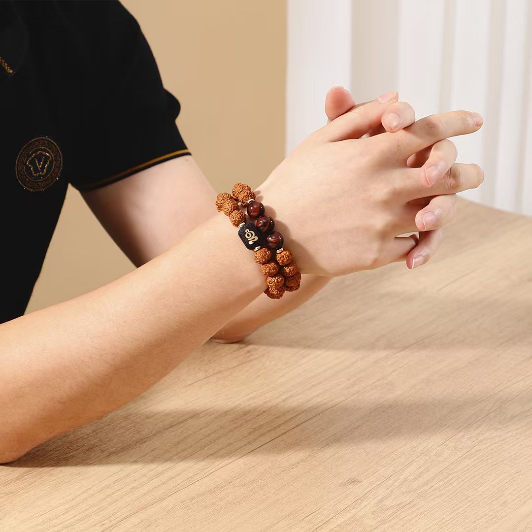 【无执无相】双圈    自然原色   原桩  爆肉金刚菩提  直径11mm