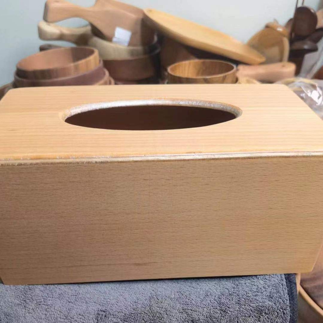 [粉丝福利} 家用餐巾盒 酒店用品木制用品