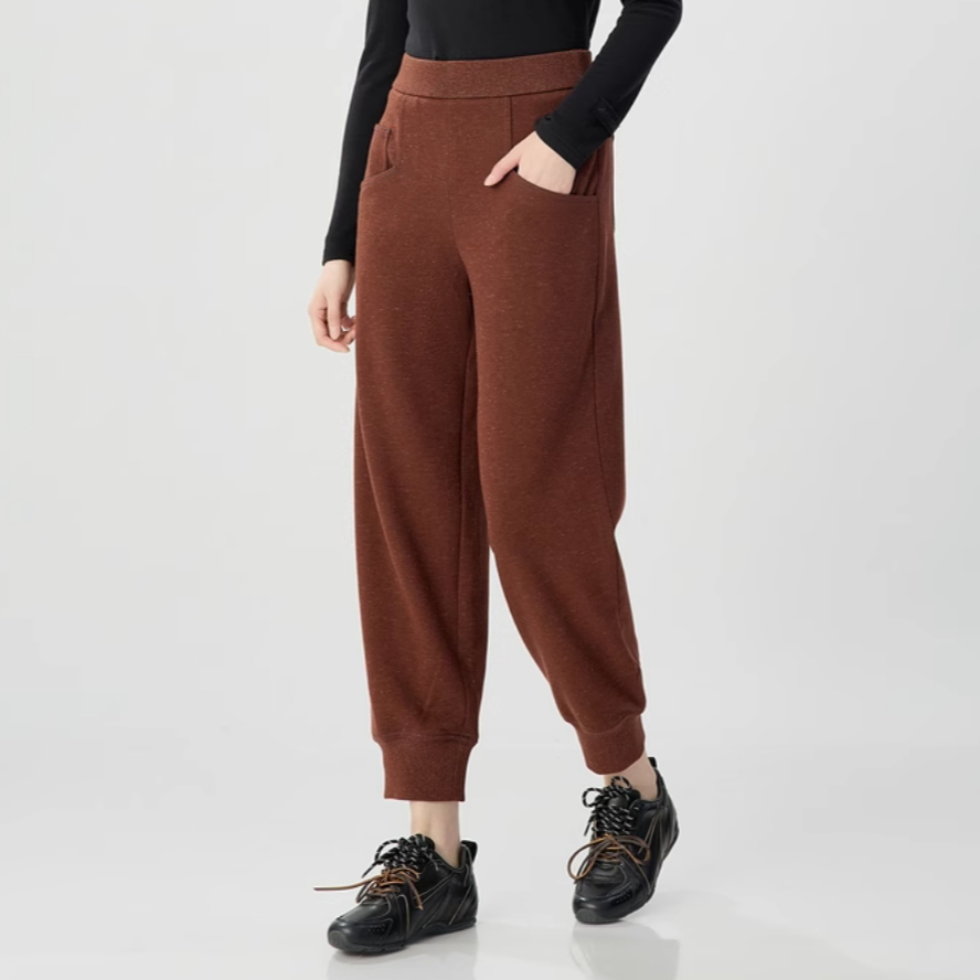 AMASS/阿玛施高街潮牌带葱纱束脚九分工装裤女5100526