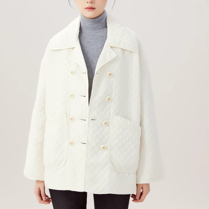 AMASS/阿玛施棉服菱格新雪丽小香风棉服外套女棉衣冬5400440