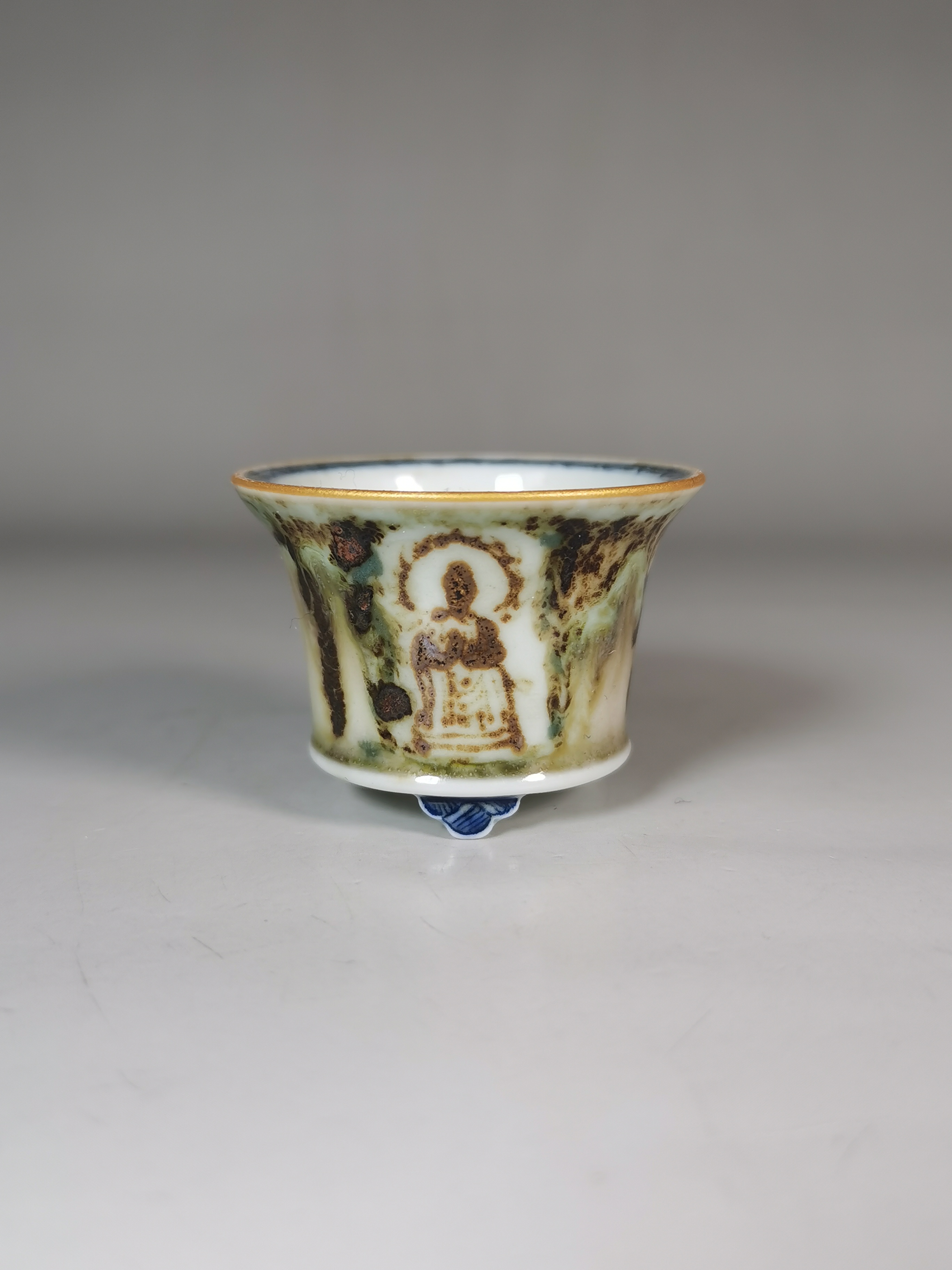 颜色釉综合装饰千年回响豆盆