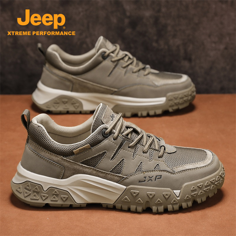 JEEP吉普男鞋秋季新款百搭时尚潮流户外运动休闲鞋轻便工作低帮鞋