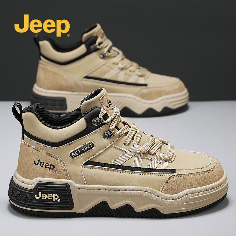 JEEP吉普男鞋秋季款时尚潮流百搭轻便软底防滑户外休闲鞋防水防污
