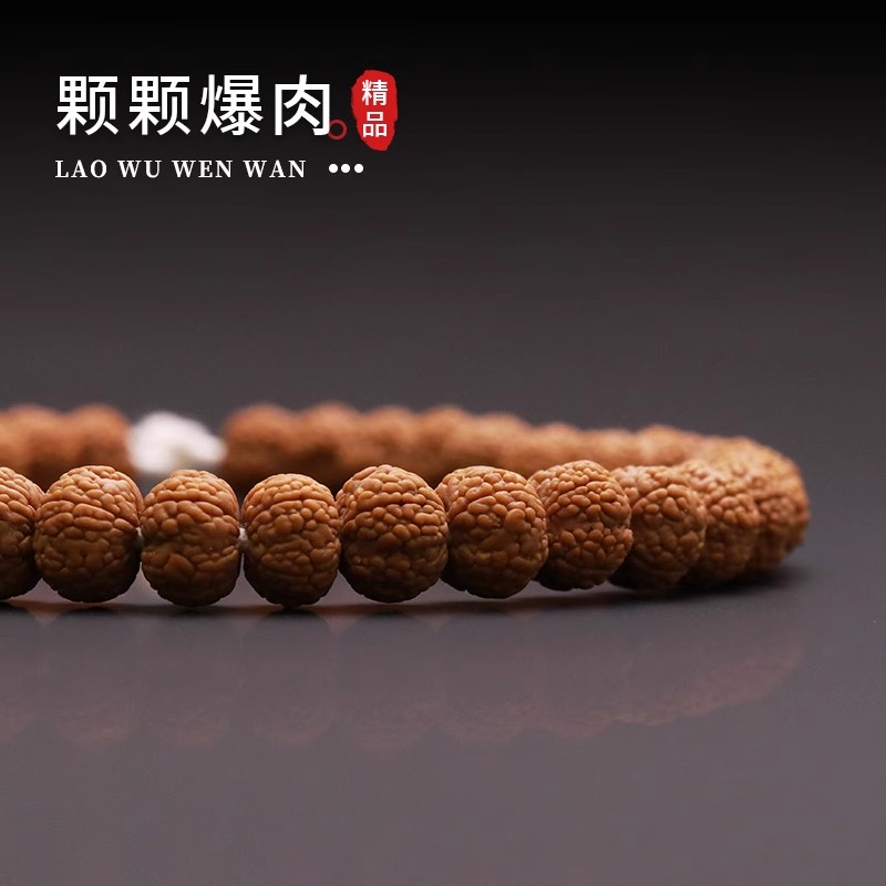 毒药龙鳞手串手持天然矮桩单圈