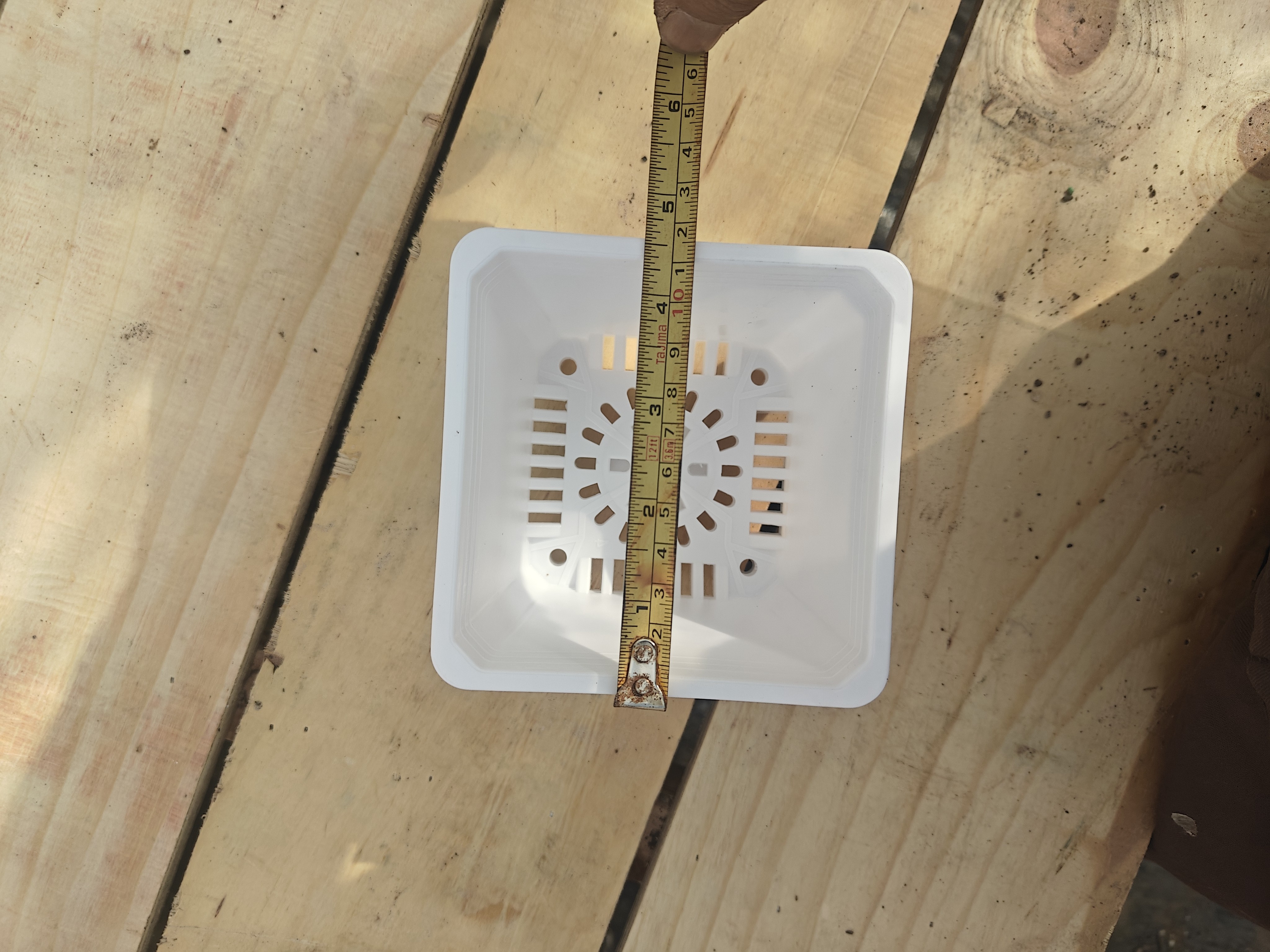 120白方盆多肉花盆一个