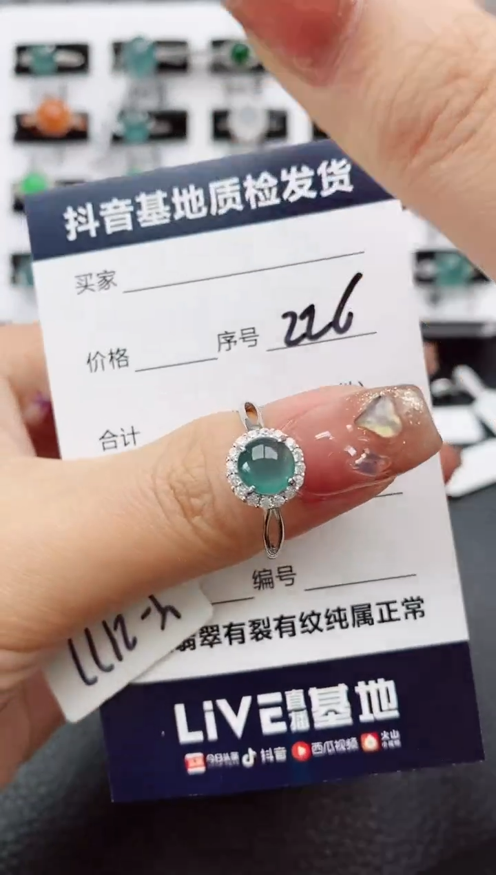 【闪购商品】翡翠颈饰银S925镶嵌226