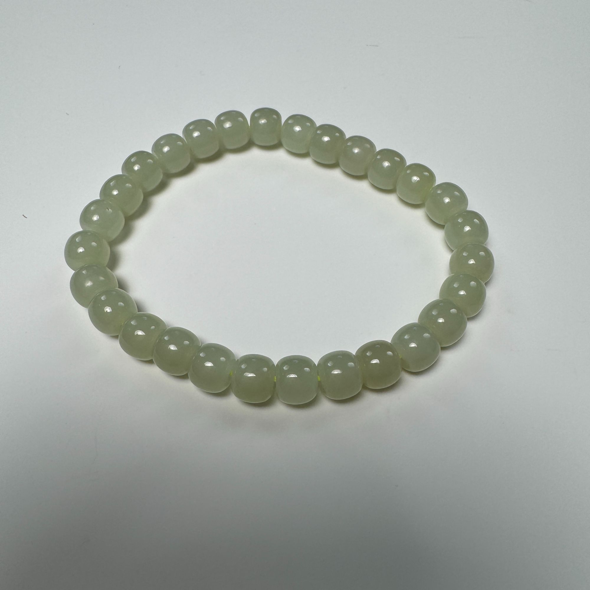 和田玉晴水色手串