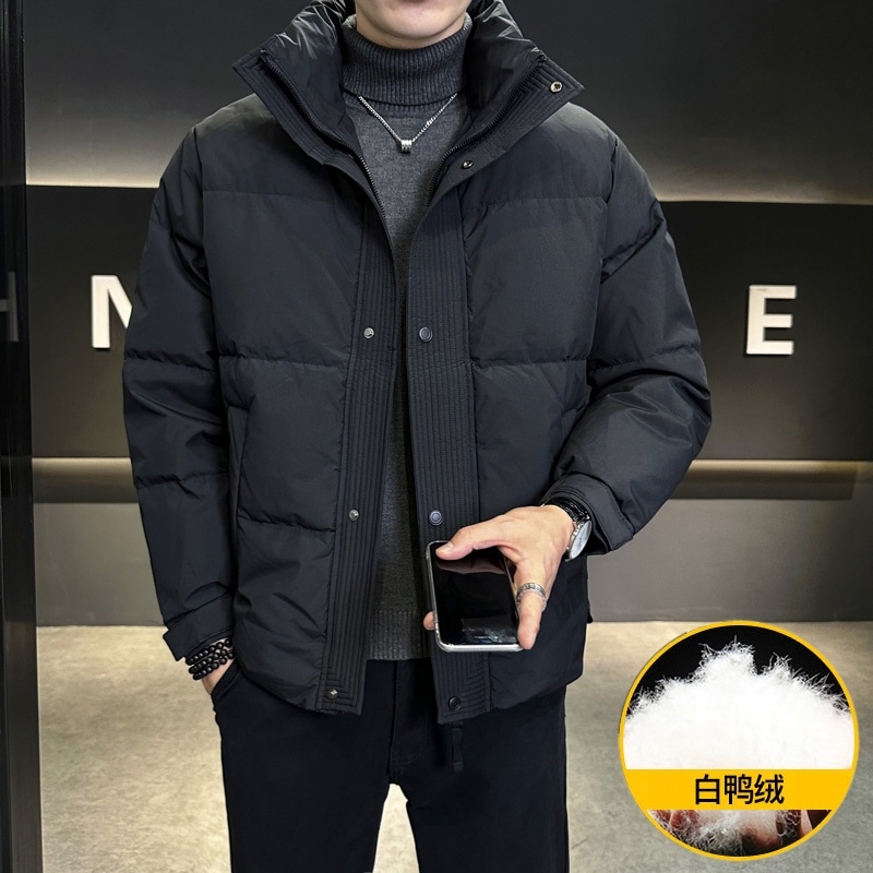 【新国标白鸭绒】冬季新款潮牌休闲立领保暖加厚冬装外套帅气又好看