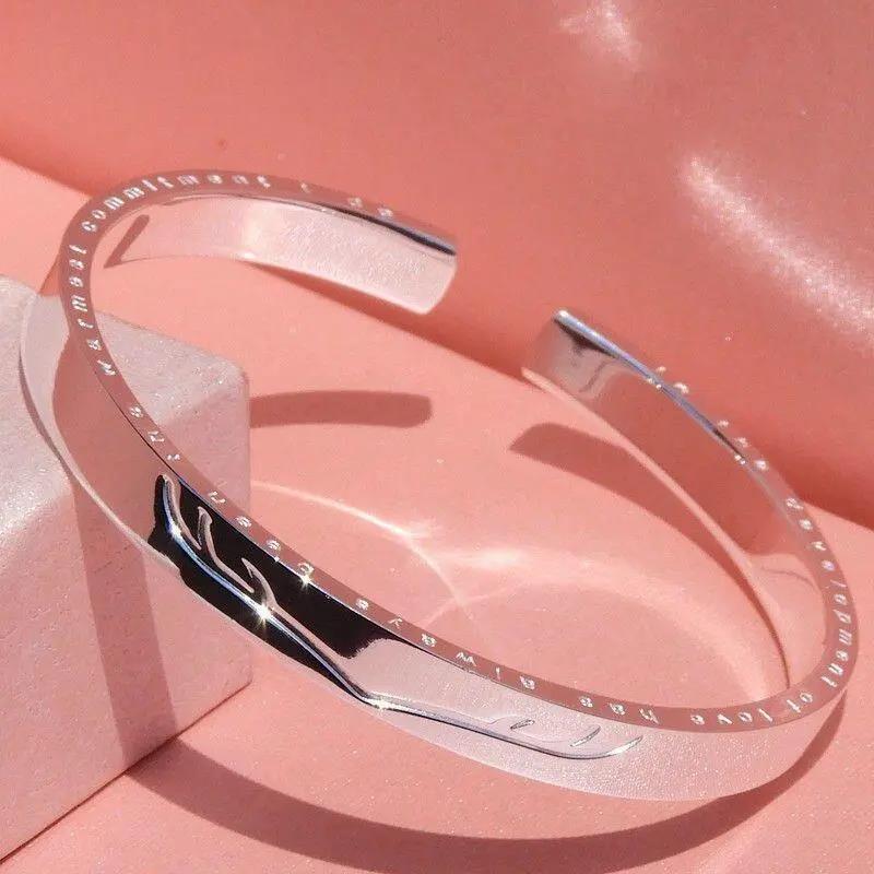 足银手镯  足银999【一路有你】纯银手镯银手镯鹿角时尚原创手链