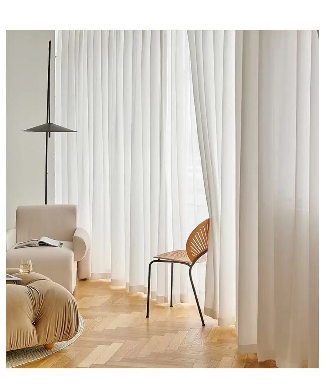 一款高端产品透光不透人的幻影纱