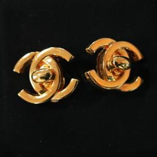 95新  CHANEL书包扣耳夹大号 52949664 C070