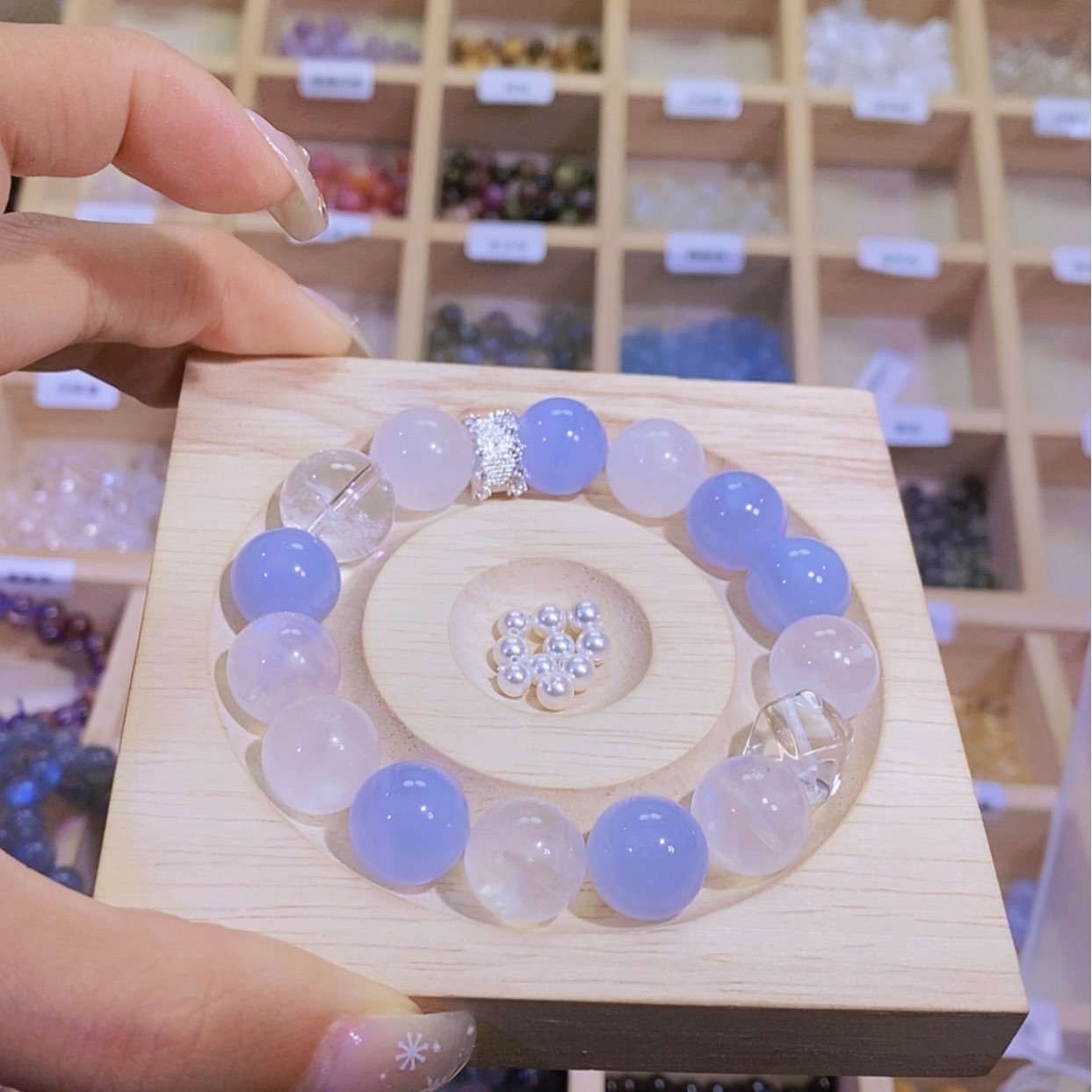 【闪购商品】烟晶手链银S925镶嵌