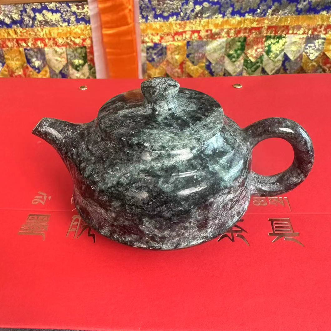 圣地莲花【团圆壶】西藏墨脱皂石茶壶