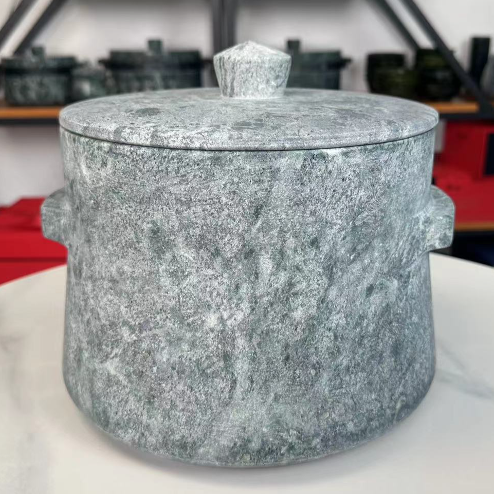 圣地莲花【藏式高工】西藏墨脱皂石锅