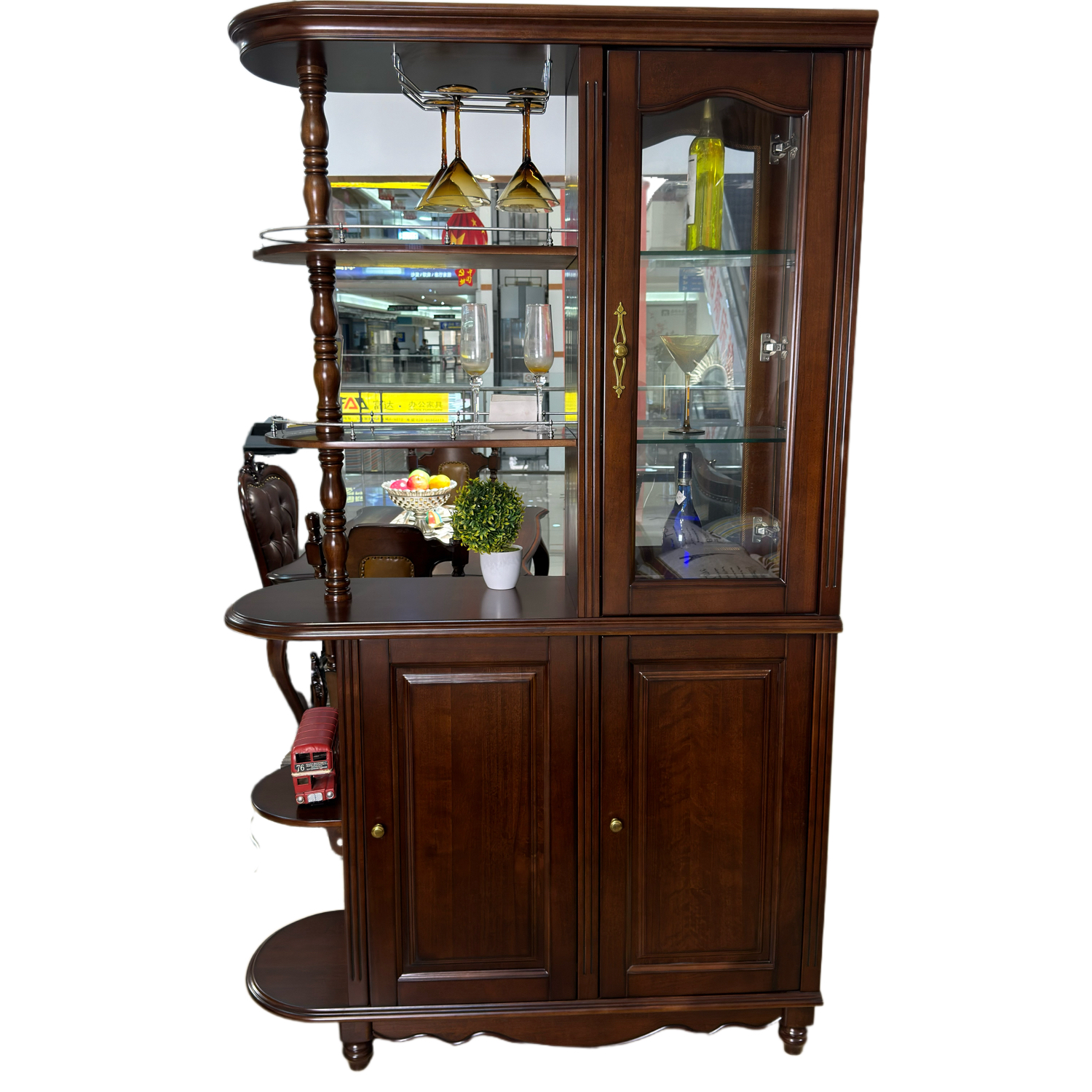 C X1610间厅柜美式风格鹅掌楸纯原木多种颜色搭配