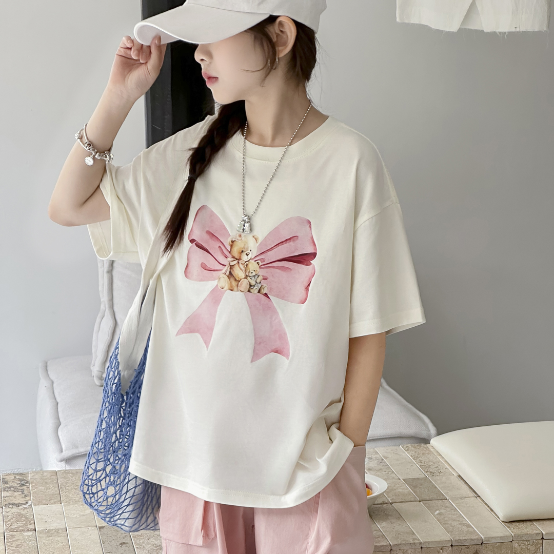 SZKP夏季新款女童装6-15岁T恤上衣中大童女宝宝短袖YNYX440893 