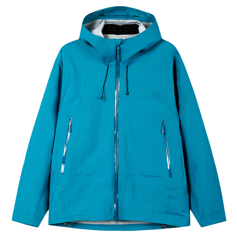 三防热封胶黑武士连帽冲锋衣秋冬季情侣宽松百搭款痞帅防水夹外套