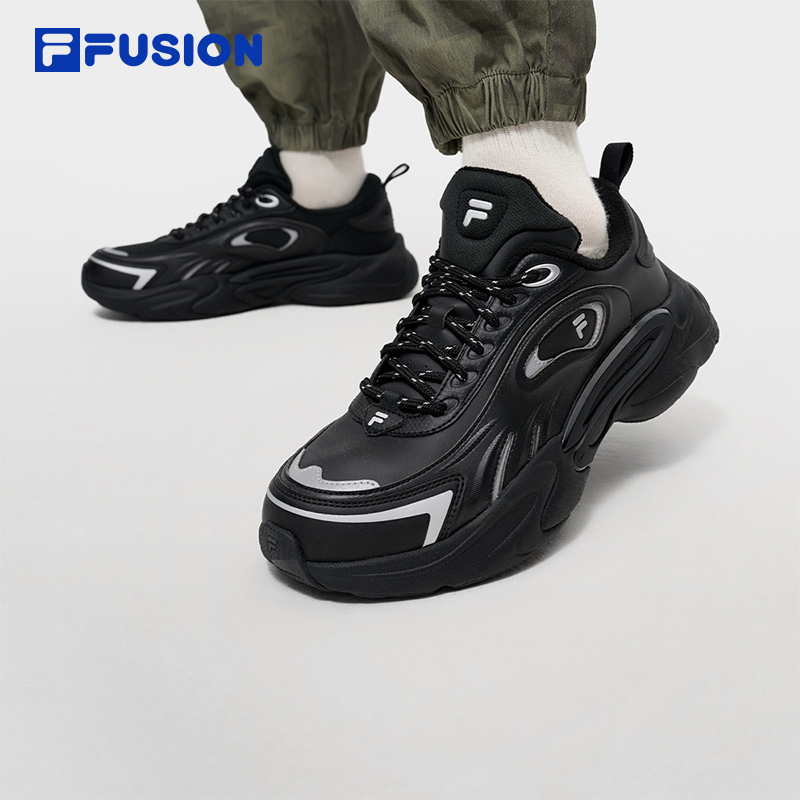 【加绒保暖】FILA斐乐正品冬季引力鞋加绒版轻盈未来潮鞋T12M441123