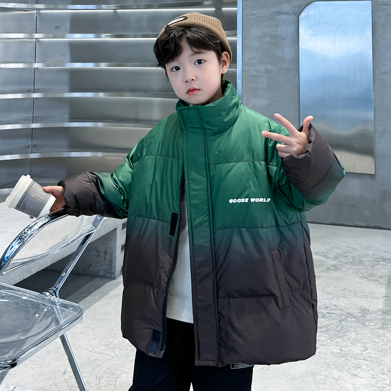 童装男童棉衣冬装2023新款儿童洋气加厚棉服中大童保暖帅气立领