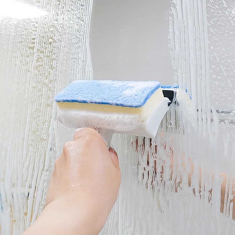 家用卫生间墙面清洁刷浴室瓷砖刷子清洗擦窗户玻璃镜子去污刮水器