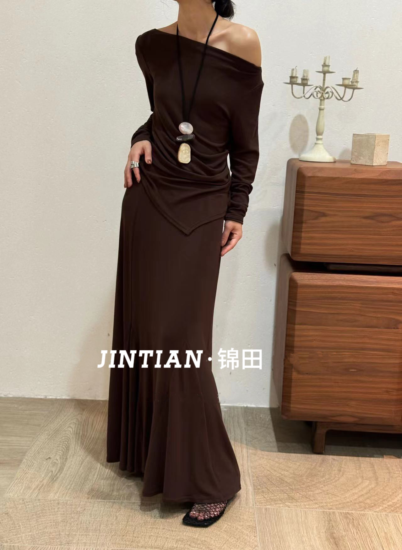 【JINTIAN】极简轻奢针织时尚气质穿搭长袖显瘦  备注编码套装