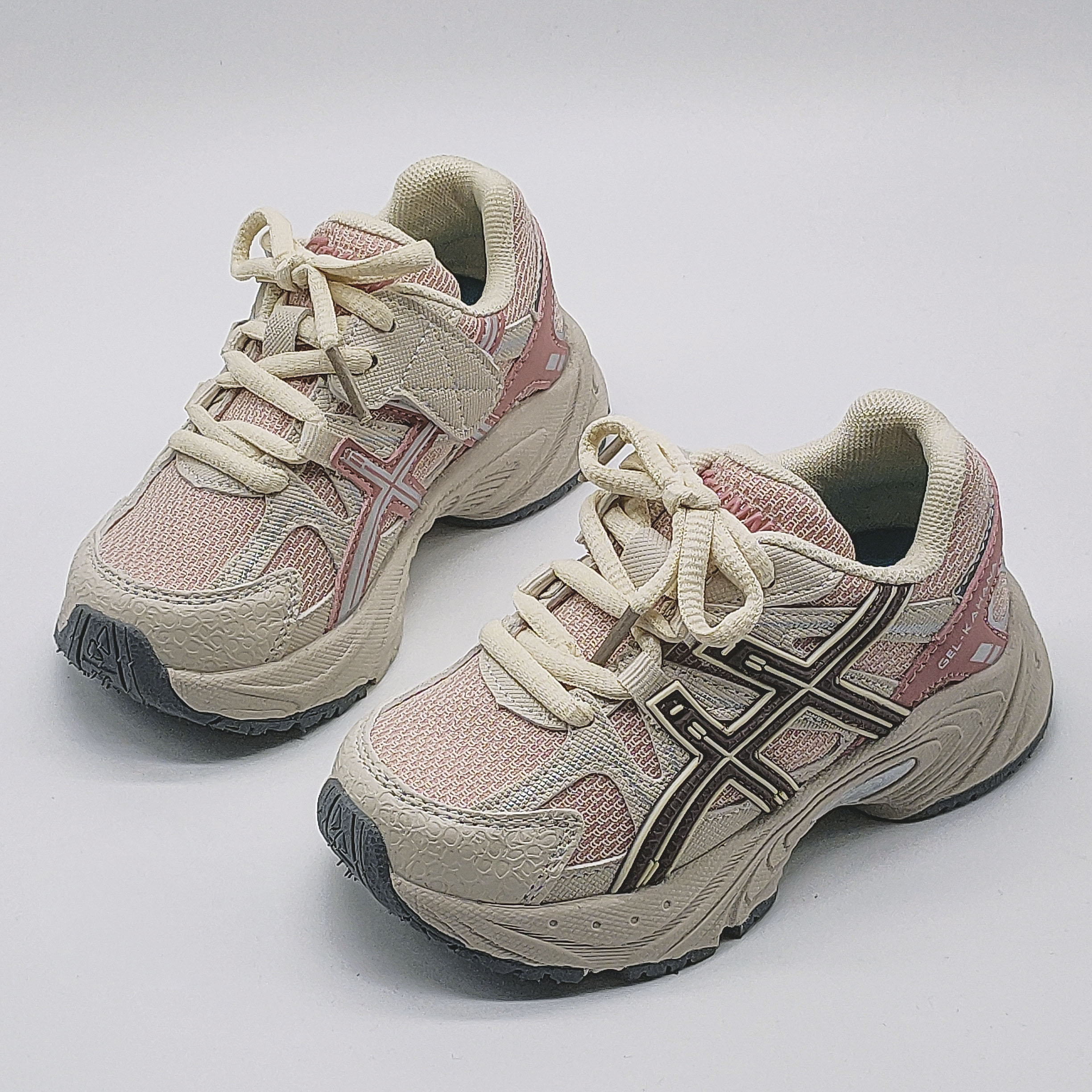 {孤品}男女宝儿童节时尚百搭透气厚底复古ins网面童鞋