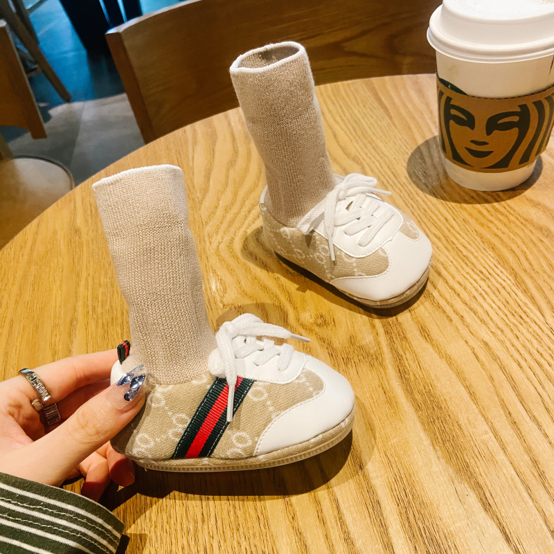 春秋冬0-1岁新生婴儿鞋袜3-6-12个月男女宝宝软底学步棉鞋不掉YX