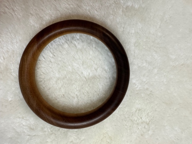 印度迈索尔老山檀香横纹黑肉沉水手镯内径5.6 cm