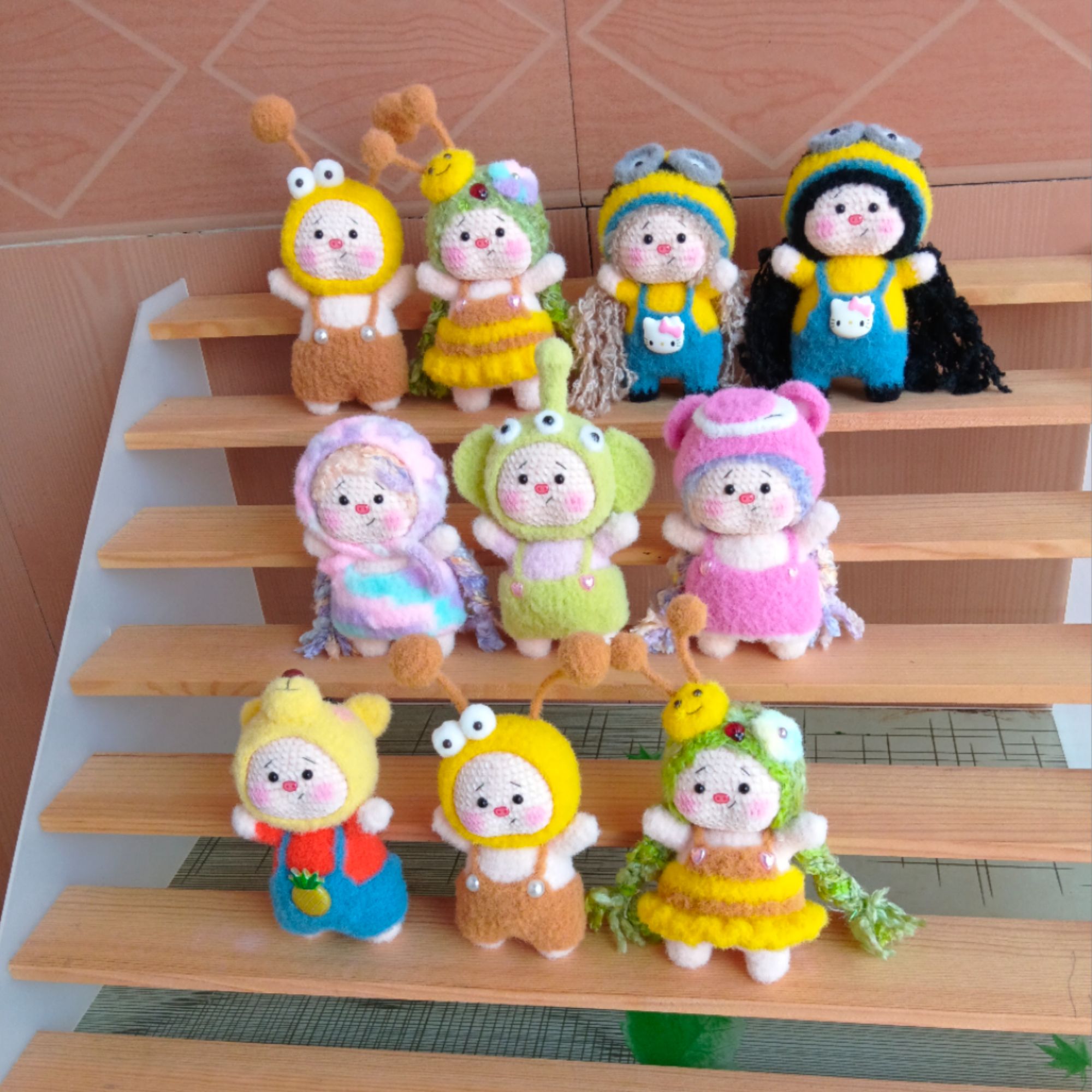 纯手工钩织制品毛线编制玩偶挂件改价连接NO退NO换拾厘手作