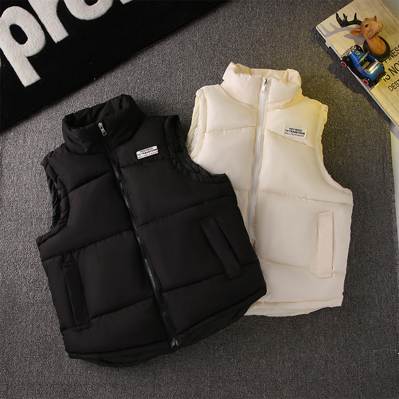 男女童马甲中大童秋冬装外穿韩版马夹冬季宽松独特洋气小孩马甲