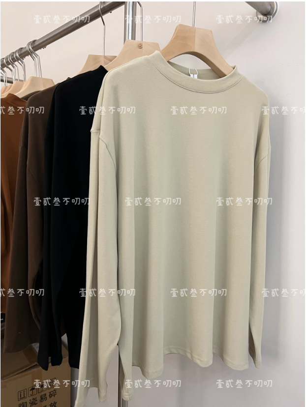 叨叨推荐款 HH#088#半高领打底衫（秋季新款）X衣长70