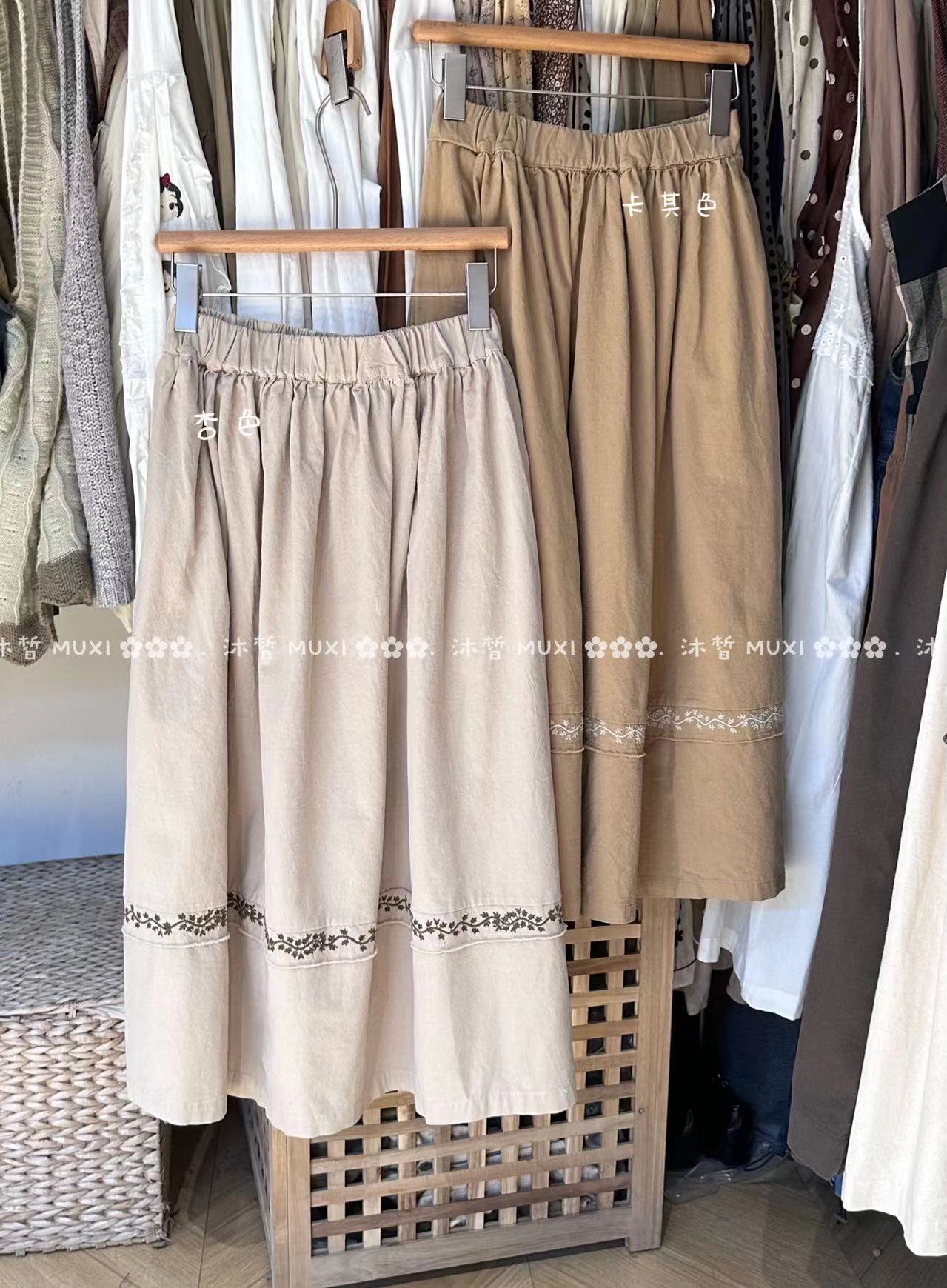 叨叨推荐款 MX#5258#刺绣半裙（冬季新款）FL