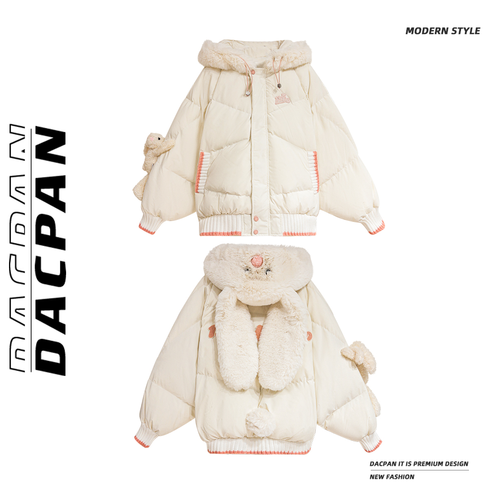 『熊熊乐园』毛茸茸羽绒连帽外套