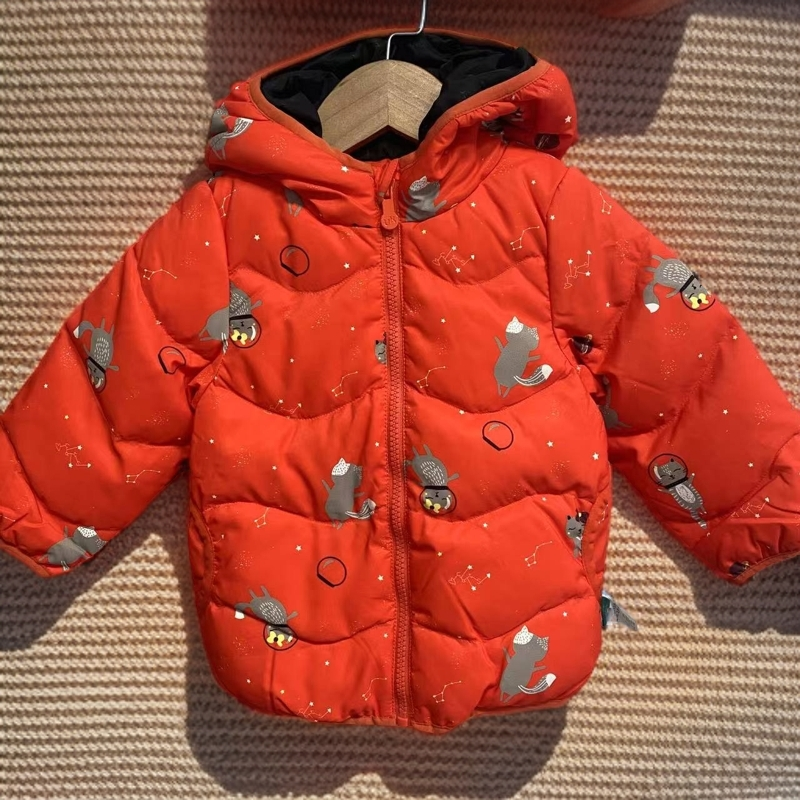 优儿宝贝1042705儿童轻薄90绒羽绒服可爱超萌儿童衣服日韩童装