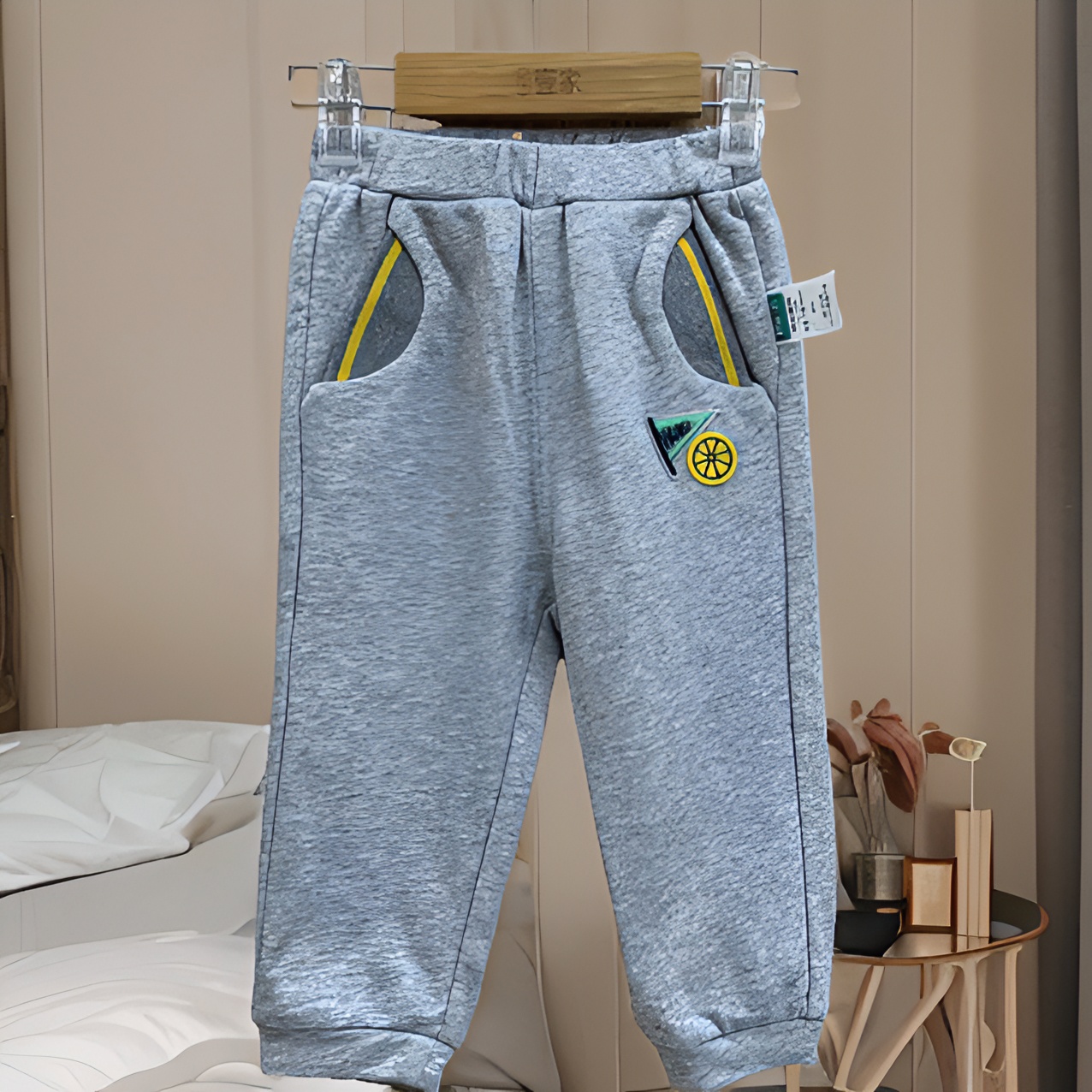 哎麻麻高品质1011802男童针织休闲裤韩版百搭时尚舒适洋气萝卜裤