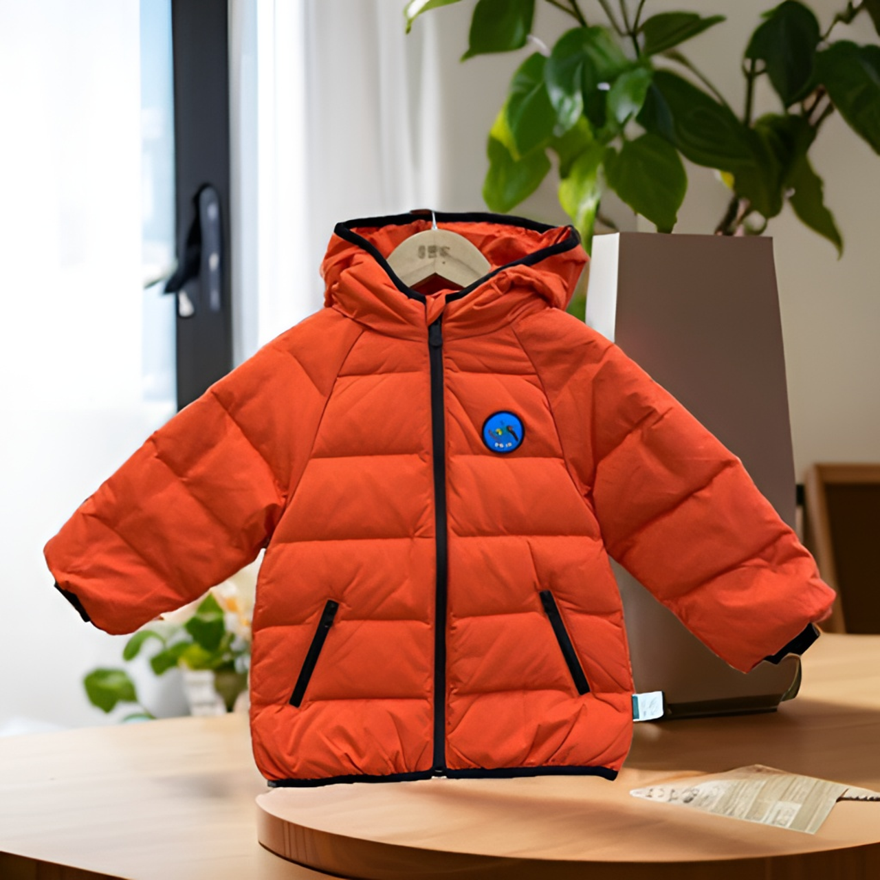 优儿宝贝1041707保暖90白鸭绒羽绒服时尚百搭帅气小男孩时髦冬装