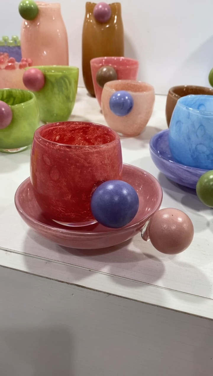 【闪购商品】琉璃花瓶摆件一对