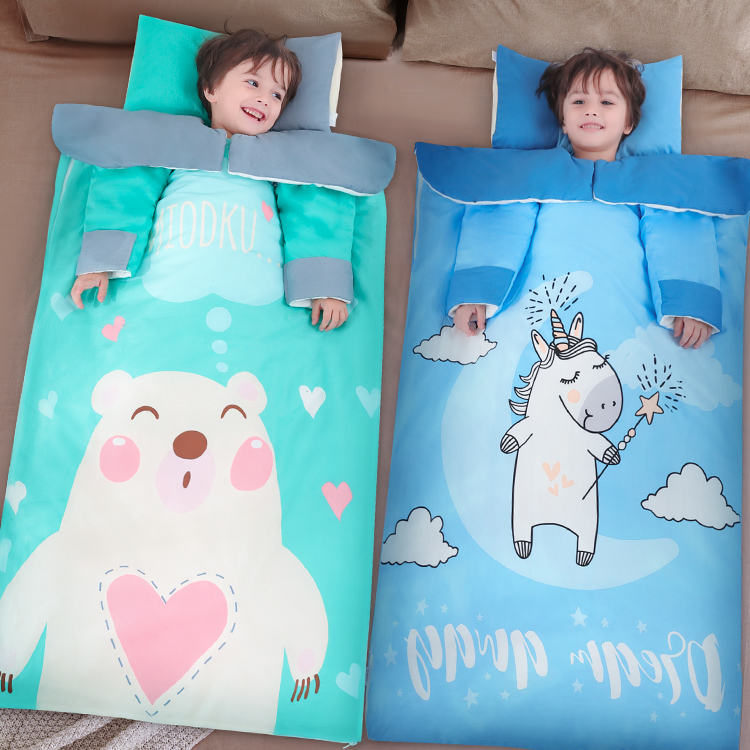 防踢被大童空调被凉感夏被可脱袖薄款儿童防踢睡袋秋冬恒温可机洗