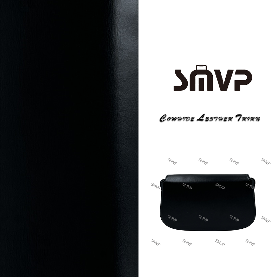 SMVP手工真皮女包 腋下阳小斜挎包 0210 黑色