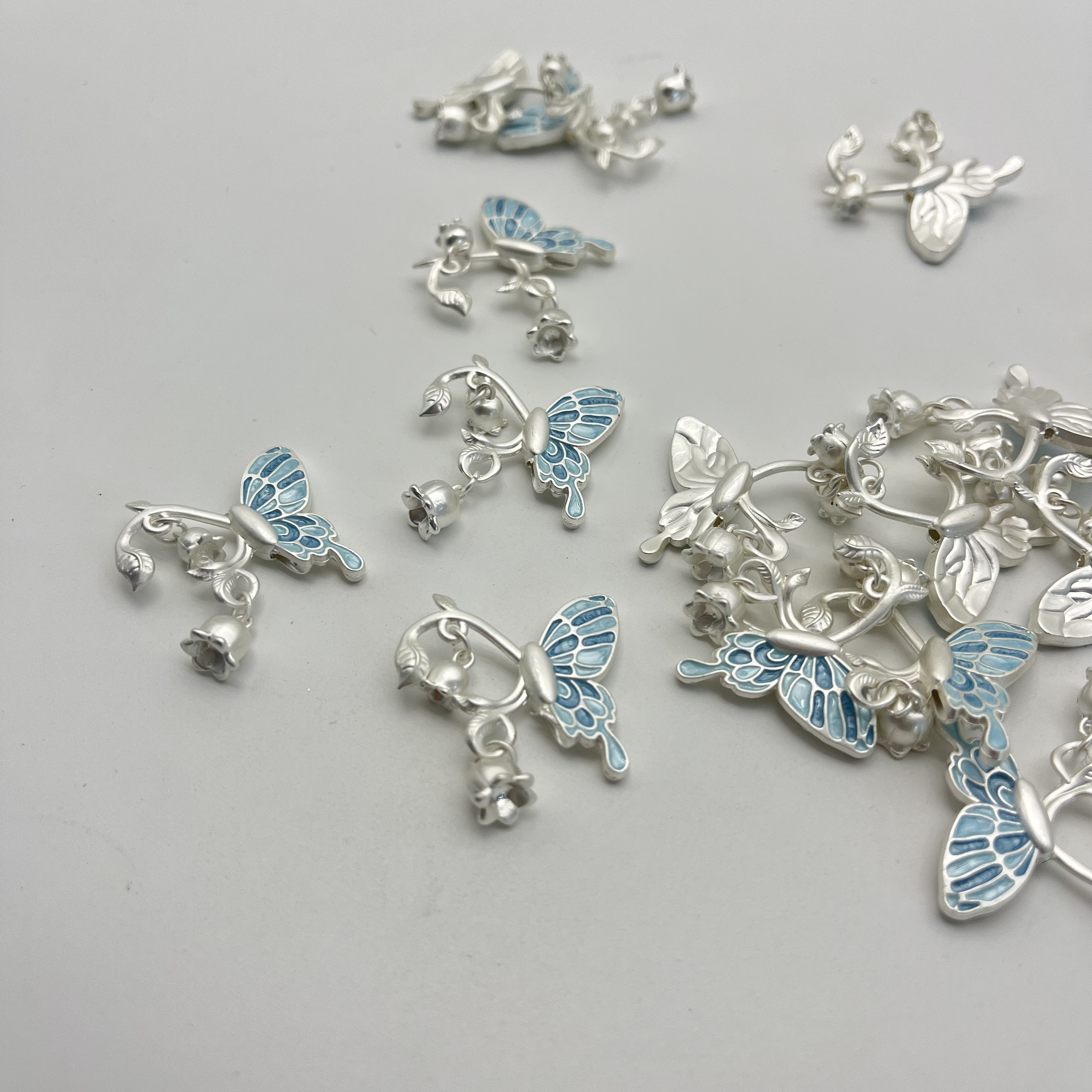 初夏精品厚哑银高保色手串配件    DIY精美哑银高保色饰品配件