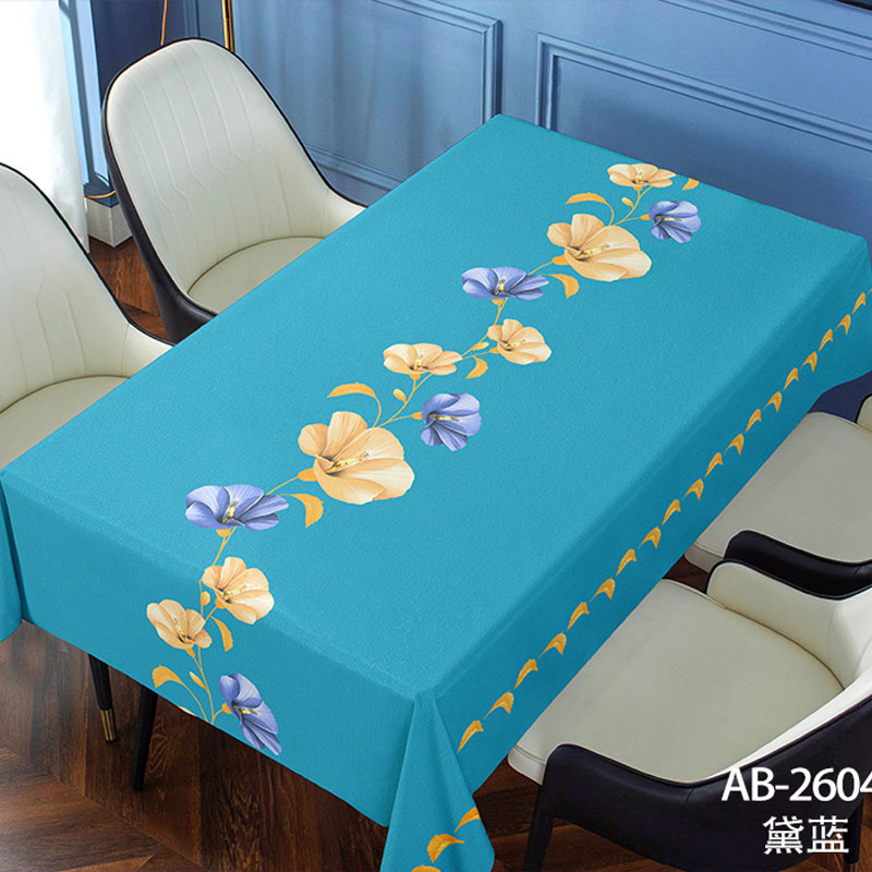 新疆包邮 新款桌布防油免洗易清理环保PVC长方形家用餐茶几布防水