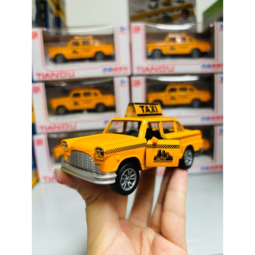 合金声光出租车1:36回力TAXI模型车